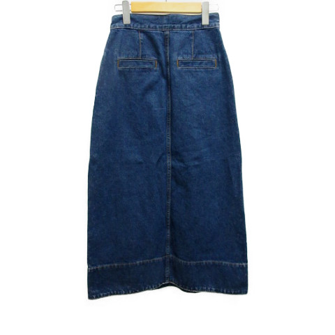 アズールバイマウジー Azul By Moussy デニムスカート タイト ラップ ミディアム S インディゴ レディース 0 ベクトルパーク