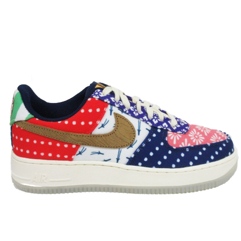 未使用品 ナイキ Nike Dm6229 Wmis Air Force1 07 Lv8 エアフォース1 祭 スニーカー レースアップ 和柄 総柄 25 マルチカラー レディース 0 ベクトルパーク