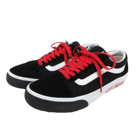 バンズ Vans オールドスクール Oldskool V36cf M Logo Black Red スニーカー ロゴ ライン 切替 28cm 黒 ブラック 赤 レッド 白 ホワイト メンズ 0 ベクトルパーク