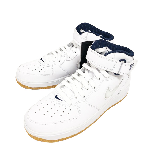 未使用品 ナイキ Nike Air Force 1 Mid Nyc White エアフォース1 ミッド クイックストライク スニーカー ハイカット 25 5 白 ホワイト 紺 ネイビー メンズ 0 ベクトルパーク 未使用品 ナイキ Nike Air Force 1 Mid Nyc White エアフォース1 ミッド クイックストライク スニーカー ハイカット 25 5 白 ホワイト 紺 ネイビー メンズ 0 ベクトルパーク