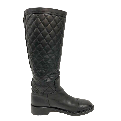 シャネル CHANEL ロングブーツ ココマーク マトラッセ G29323 バック  