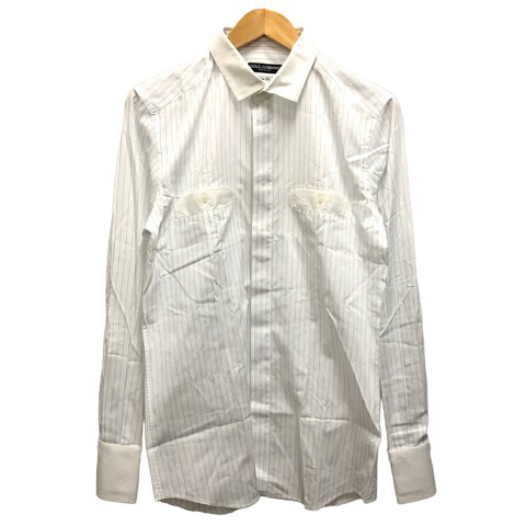 ドルチェ&ガッバーナ ドルガバ DOLCE&GABBANA シャツ ストライプ 