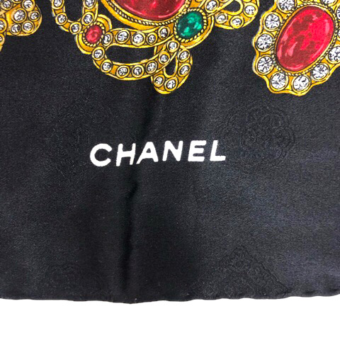 シャネル CHANEL スカーフ ヴィンテージ 大判 ジュエリー