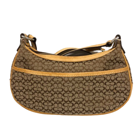 Coach ショルダーバッグ ベージュ/ブラウン ロゴプリント COACH