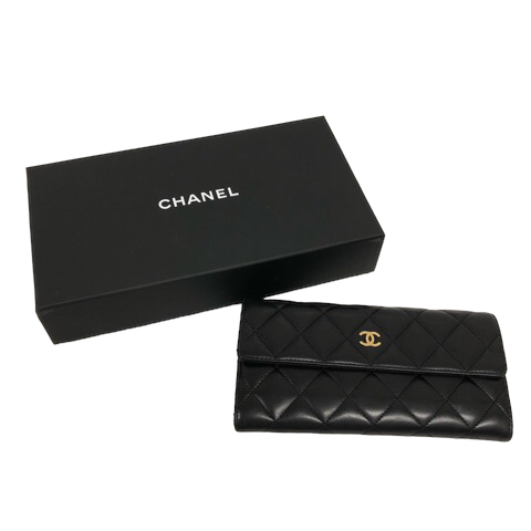 シャネル CHANEL ロングウォレット 長財布 マトラッセ キルティング  