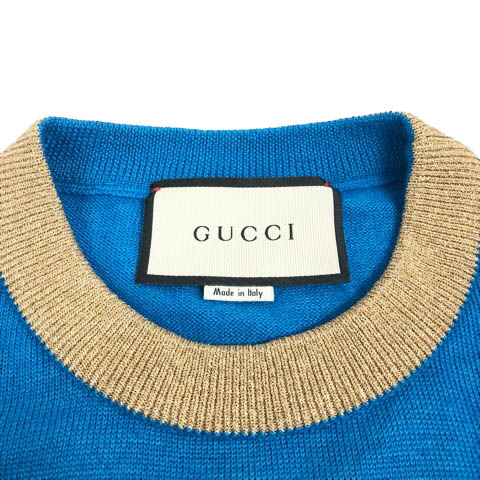 グッチ GUCCI ミケーレ期 472444 X5S94 ニット セーター 長袖 クルー 