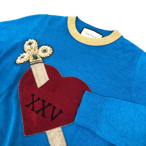 グッチ GUCCI ミケーレ期 472444 X5S94 ニット セーター 長袖 クルー  