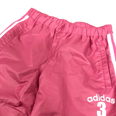 アディダス adidas ジャージパンツ ナイロン ロング丈 ストレート