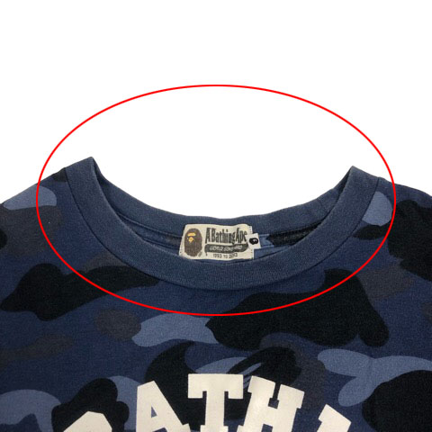 アベイシングエイプ A BATHING APE Tシャツ カットソー 半袖 クルー  