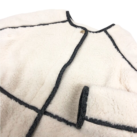 クロエ CHLOE C16303 フェイクファーコート ハーフコート アウター 