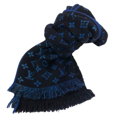 ルイヴィトン LOUIS VUITTON M73823 マフラー ストール ウール混  