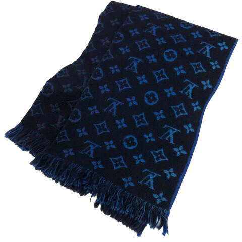 ルイヴィトン LOUIS VUITTON M73823 マフラー ストール ウール混  