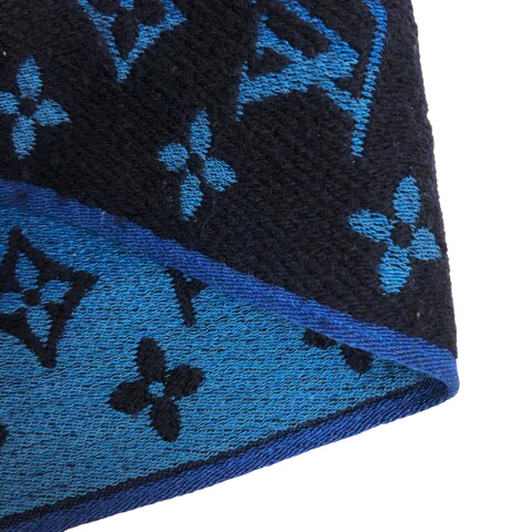 ルイヴィトン LOUIS VUITTON M73823 マフラー ストール ウール混  