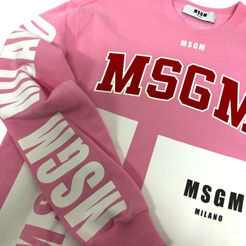 エムエスジーエム MSGM トレーナー スウェット クルーネック コットン 