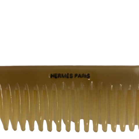 エルメス HERMES コーム バッファローホーン ヘアくし ロゴ ケース付き
