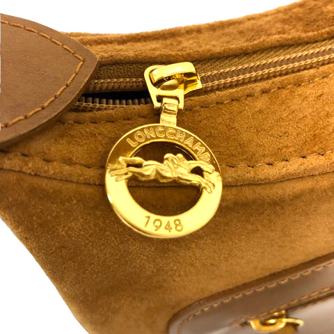 ロンシャン LONGCHAMP ハンドバッグ ショルダーバッグ スエード  
