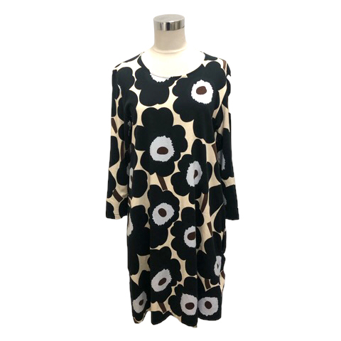 マリメッコ marimekko ワンピース フレア Aライン クルーネック 