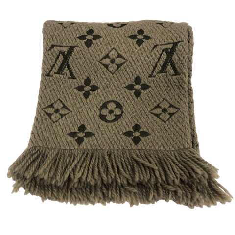【さくら様】ルイヴィトン 　エシャルプ　ロゴマニア　ダークグレー　413287 LOUIS VUITTON（ルイ・ヴィトン） マフラー エシャルプ・ロゴマニア