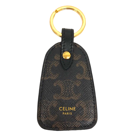 セリーヌ CELINE 美品 キーケース キーホルダー キーリング トリオンフ 