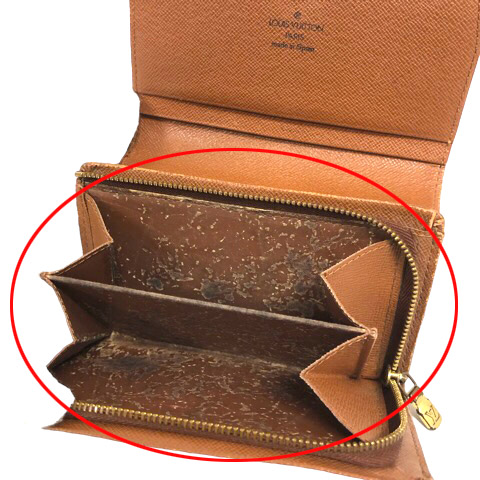 ルイヴィトン LOUIS VUITTON M61730 財布 二つ折り モノグラム ポルト 
