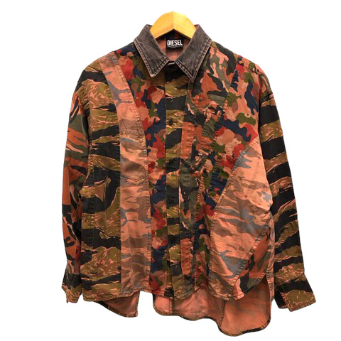ディーゼル DIESEL シャツ カジュアルシャツ カモフラージュ 迷彩 総柄 