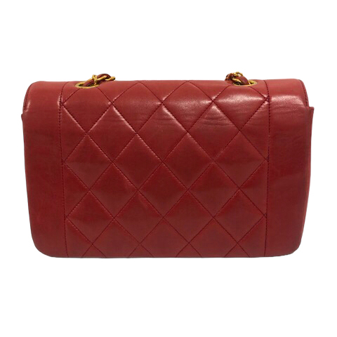 シャネル CHANEL A01164 ヴィンテージ ラムスキン ダイアナ フラップ 