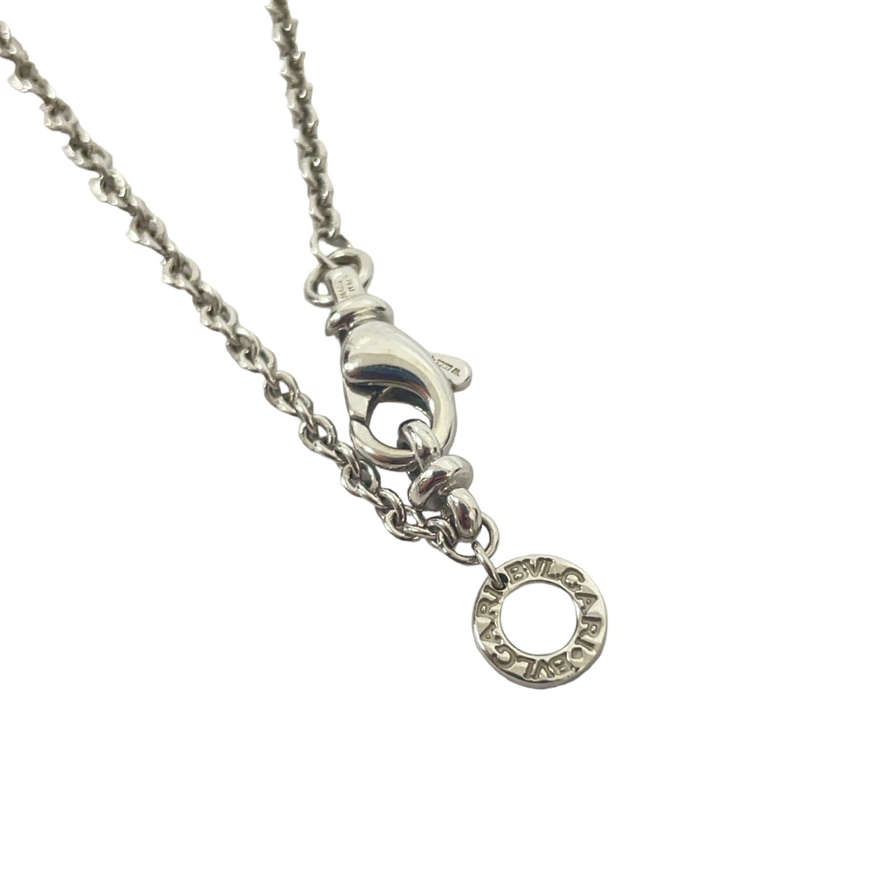 ブルガリ BVLGARI チェーンネックレス 750刻印 K18WG 5.8g ホワイト 