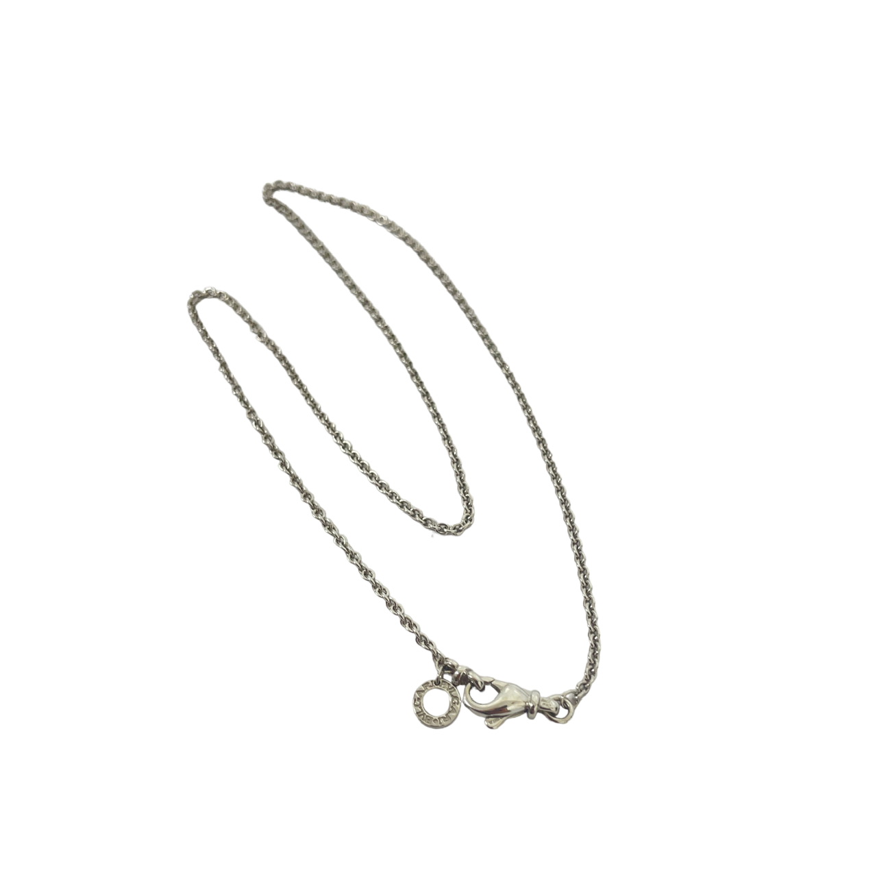 ブルガリ BVLGARI チェーンネックレス 750刻印 K18WG 5.8g ホワイト 