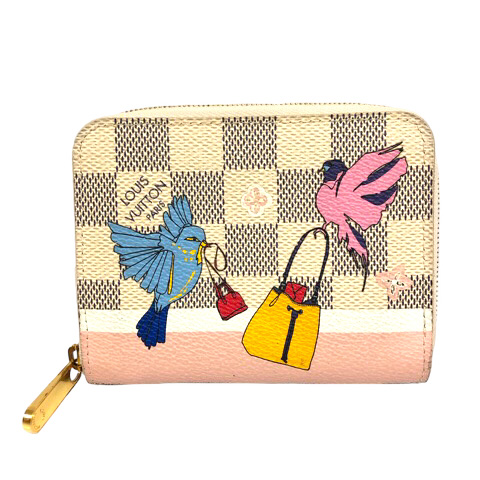 ルイヴィトン ジッピー・コインパース 小銭入れ ダミエ・アズール  