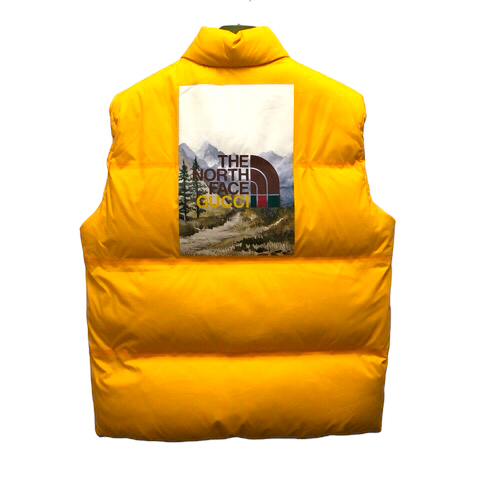 GUCCI メンズ ダッフルコート ダウンコート イエロー GUCCI メンズ ダッフルコート ダウンコート イエロー