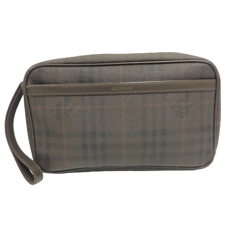 バーバリー BURBERRY クラッチバッグ セカンドバッグ チェック ロゴ  