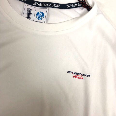 ❤️お値下げプラダ クールネック半袖 Tシャツ 白 L❤️ プラダ メンズ シンプル クルーネックTシャツ 白 #M PRADA