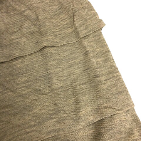 セリーヌシルクとウールの切り替えワンピース