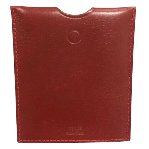 エルメス HERMES カードケース パスケース 定期入れ レザー 赤 