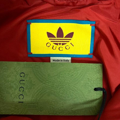 未使用品 グッチ GUCCI ×adidas 691429 Z8A2G アセテートジャケット