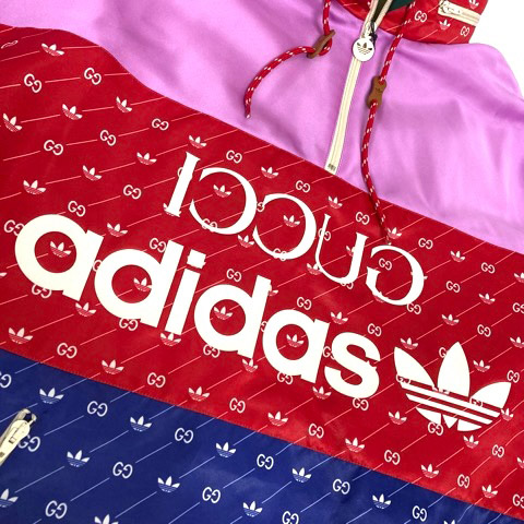 未使用品 グッチ GUCCI ×adidas 691429 Z8A2G アセテートジャケット