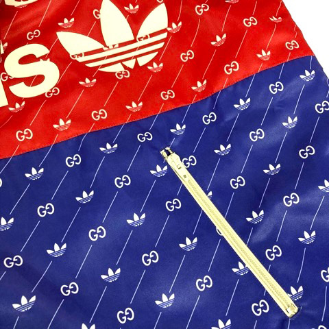 未使用品 グッチ GUCCI ×adidas 691429 Z8A2G アセテートジャケット 