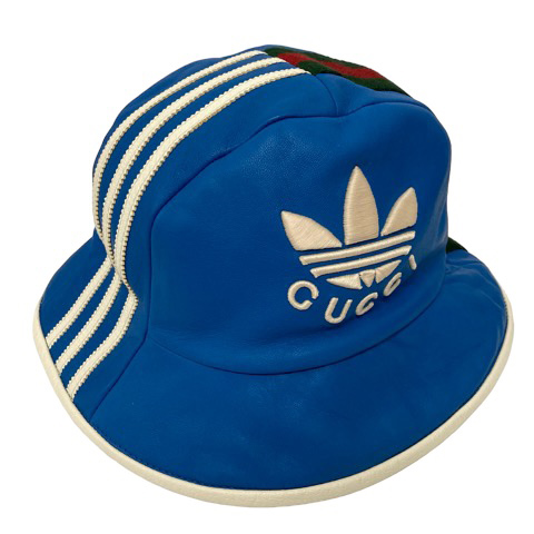 未使用品 グッチ GUCCI ×adidas ハット バケットハット 724629 3HANZ 