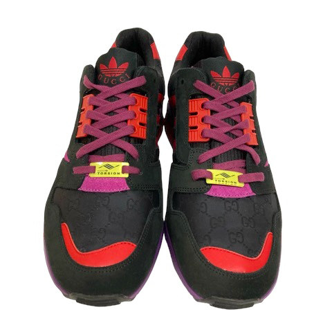Adidas zx8000 GUCCI スニーカー ブラック/パープルレッド