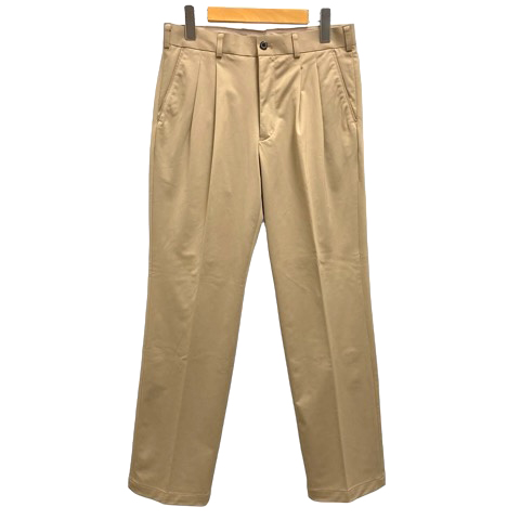 HERMÈS グリーンベージュ　スラックス Hermès Wide-Leg Trousers, Size 36 FR