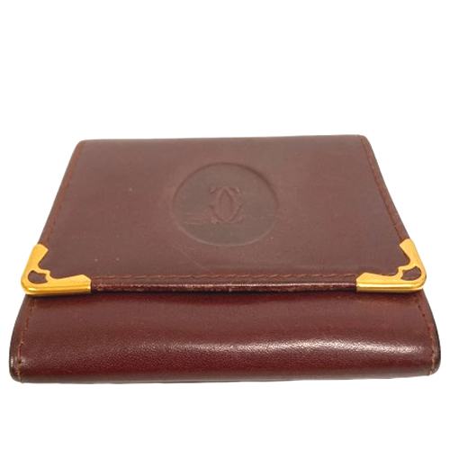 Cartier 赤 コインケース・小銭入れ カルティエ Cartier コインケース 小銭入れ ワンポイント ロゴ