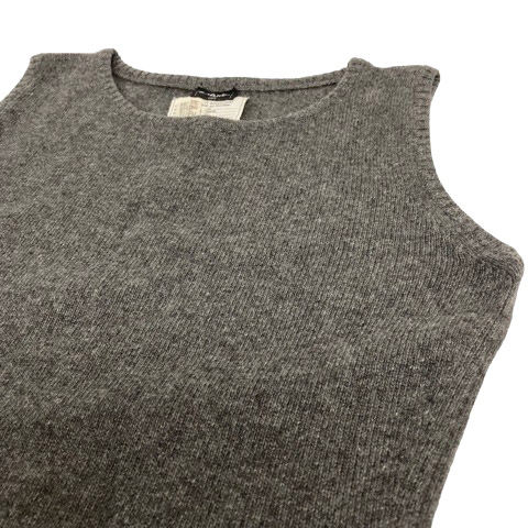 シャネル CHANEL カシミヤ ワンピース ニット ノースリーブ タイト 膝 