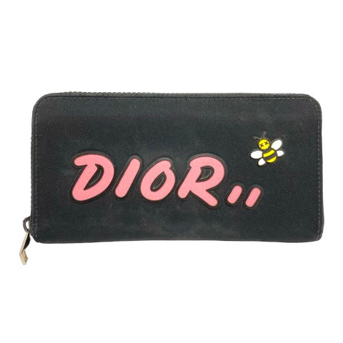 ディオール Dior カウズ KAWS 長財布 ラウンドファスナー ロゴ 