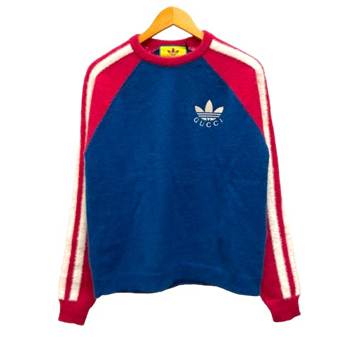 新品GUCCI × adidas ウール ライン ロゴ ブルゾン トラックJKT GUCCI(グッチ) サイズ:S ×adidas アディダス サイドライン