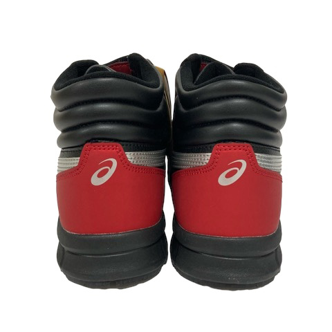運送業の方に最適 asics 赤黒 安全靴 新品未使用品 安全靴 アシックス asics スニーカー ウィンジョブ CP113｜作業