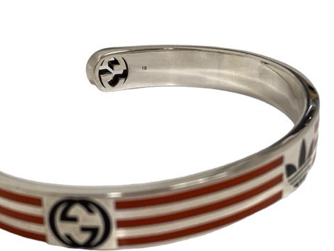 グッチ GUCCI ×アディダス adidas バングル カフブレスレット Cuff 