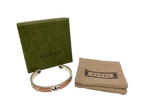 グッチ GUCCI ×アディダス adidas バングル カフブレスレット Cuff