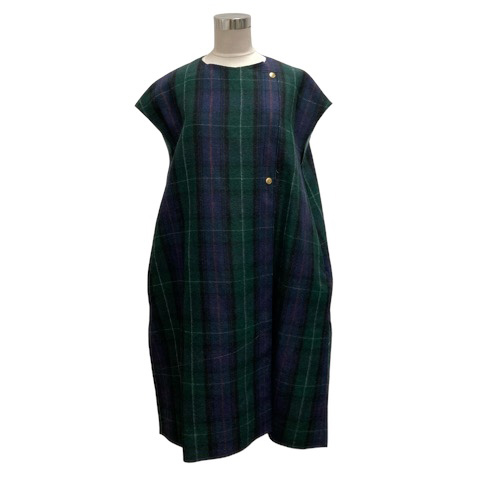 ヨリ yori ジレ ロングジレ ベスト YR1925-143AT-2 ウール ノーカラー  