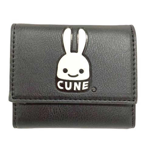 未使用品 キューン CUNE 財布 三つ折り ワンポイント ウサギ プリント 