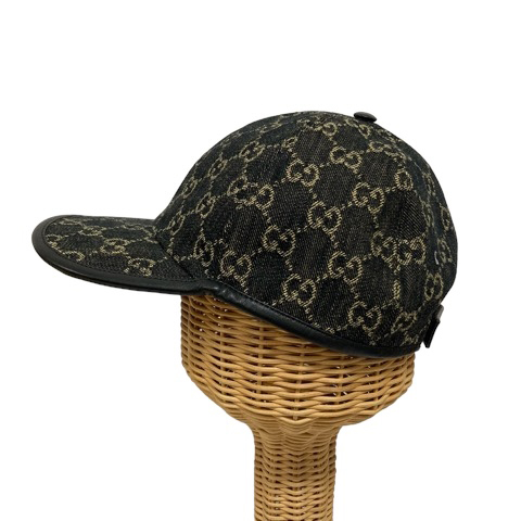 Gucci ブラック GGパターン キャップ GUCCI ブラック GGパターン キャップ